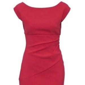 DVF Blue Jori Knit Fitted Sleeveless Dress Sz 12